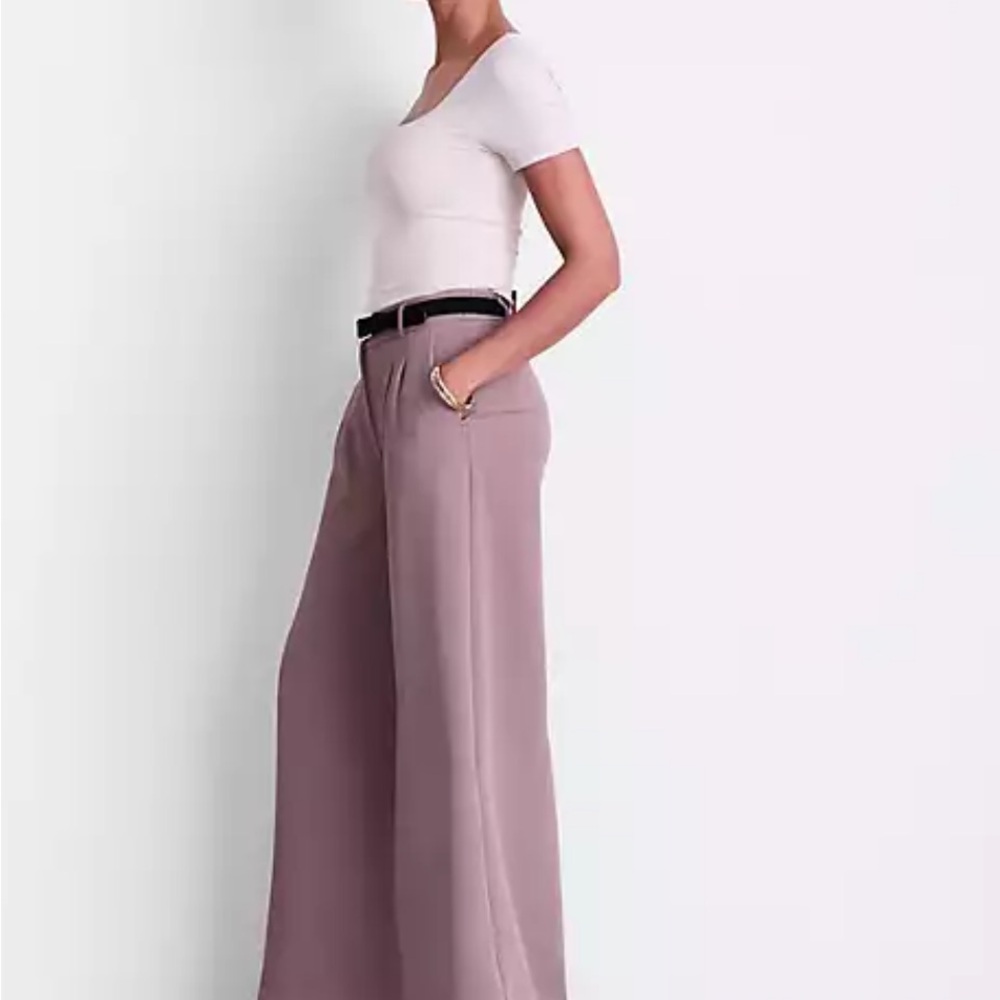 LOFT Brown Malt  Wide Leg Dress Pants in Excellent Condition - Picture 3 of 11